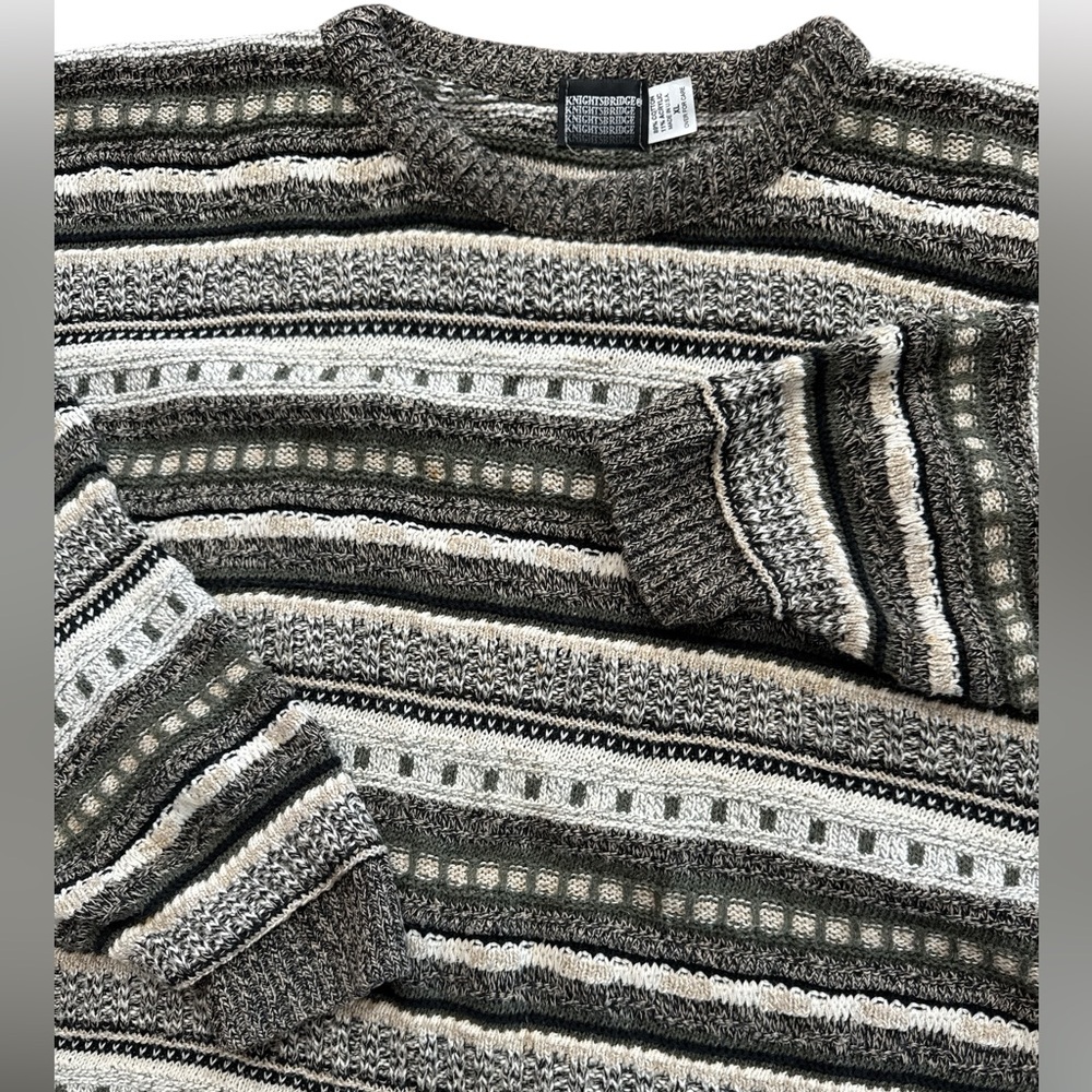 Vintage Coogi Style Men’s‎ Knights Bridge Sweater Size XL USA Made Multicolored